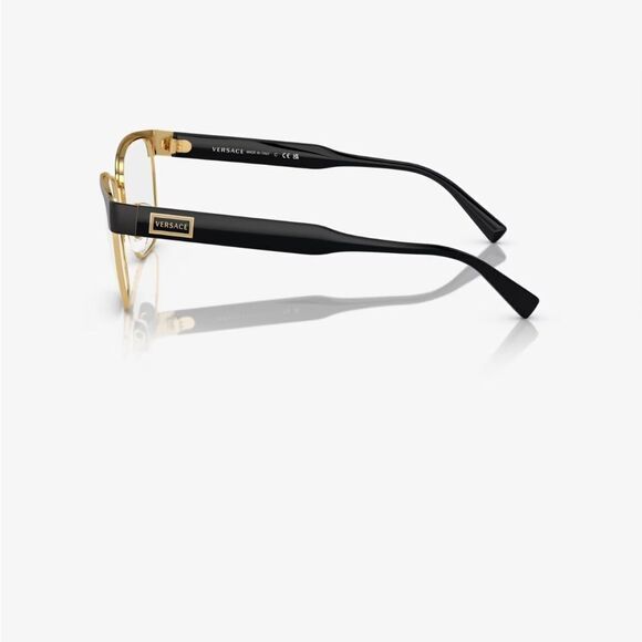 Versace OVE1264 1436 Eyeglasses Matte Black Gold Unisex NWT - Picture 8 of 10